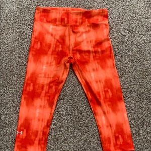 Orange Under Armor pants